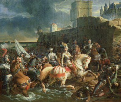 The Taking of Calais by Francis, 2nd Duke of Guise on 9th January 1558 by Francois Edouard Picot